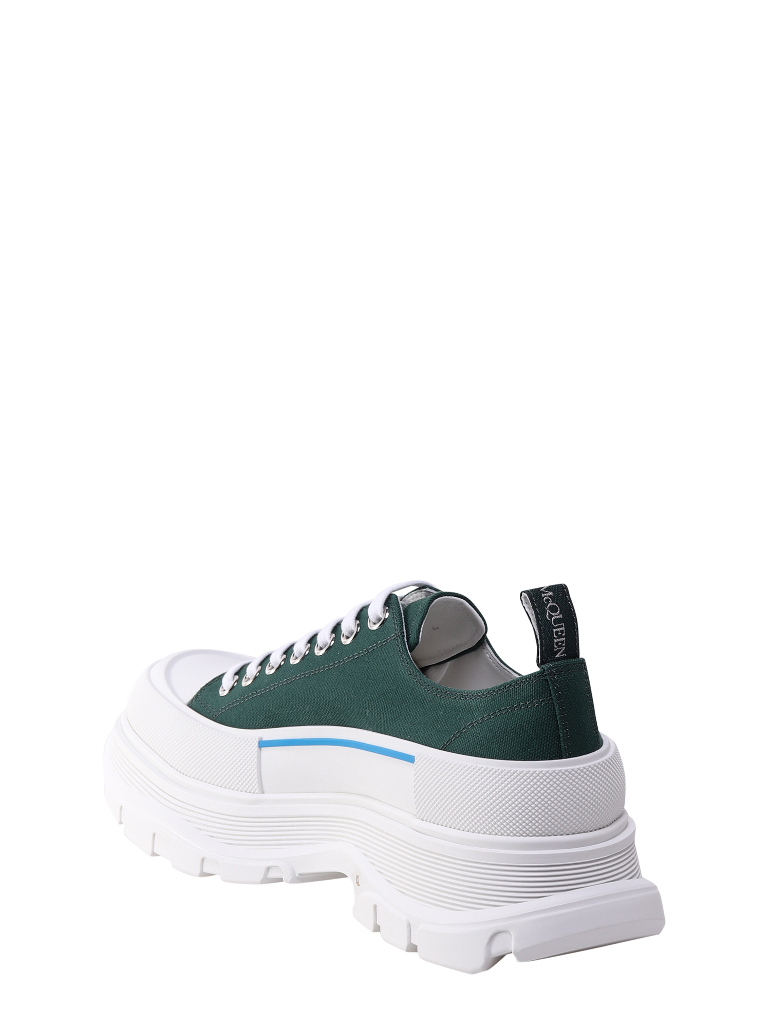 Alexander Mcqueen Tread Slick Lace-up Sneakers In Green