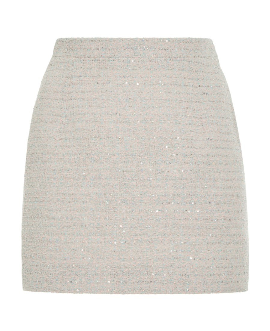 Alessandra Rich Sequin-embellished Tweed Mini Skirt