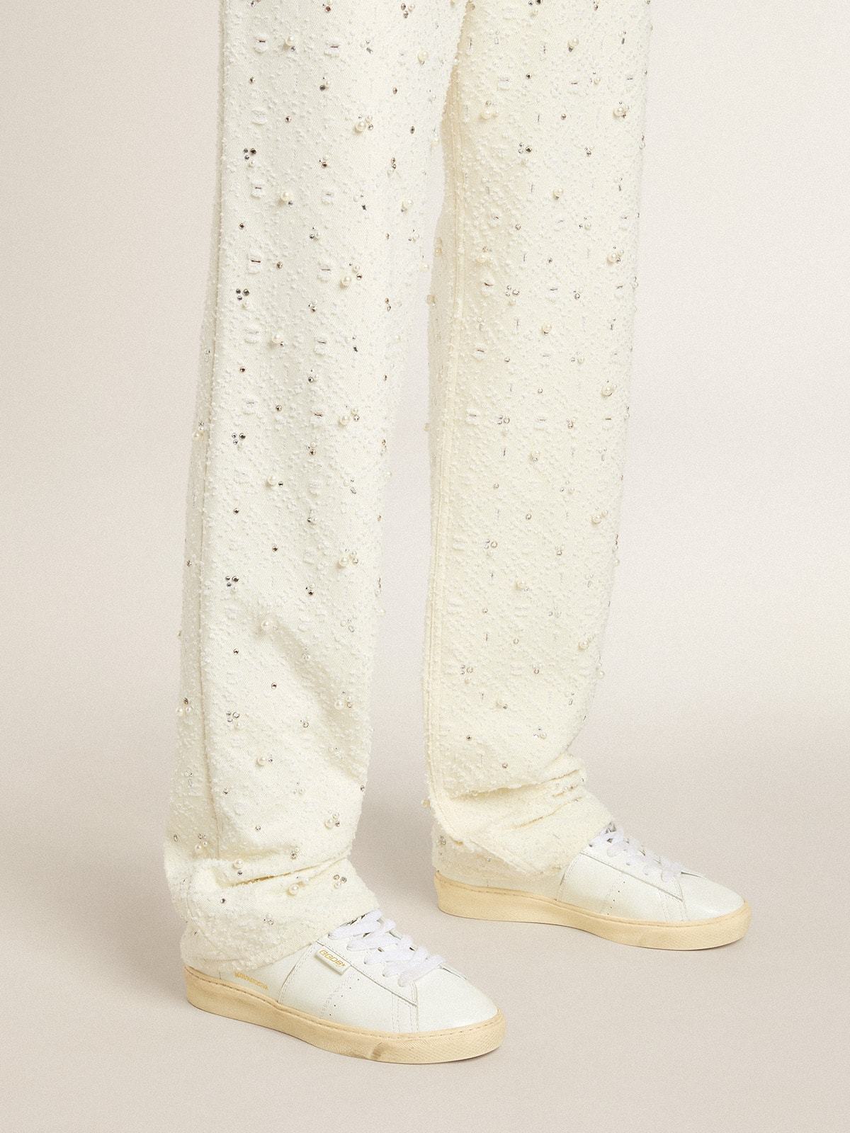Golden Goose Lace-up Low-cut Casual Shoes In White