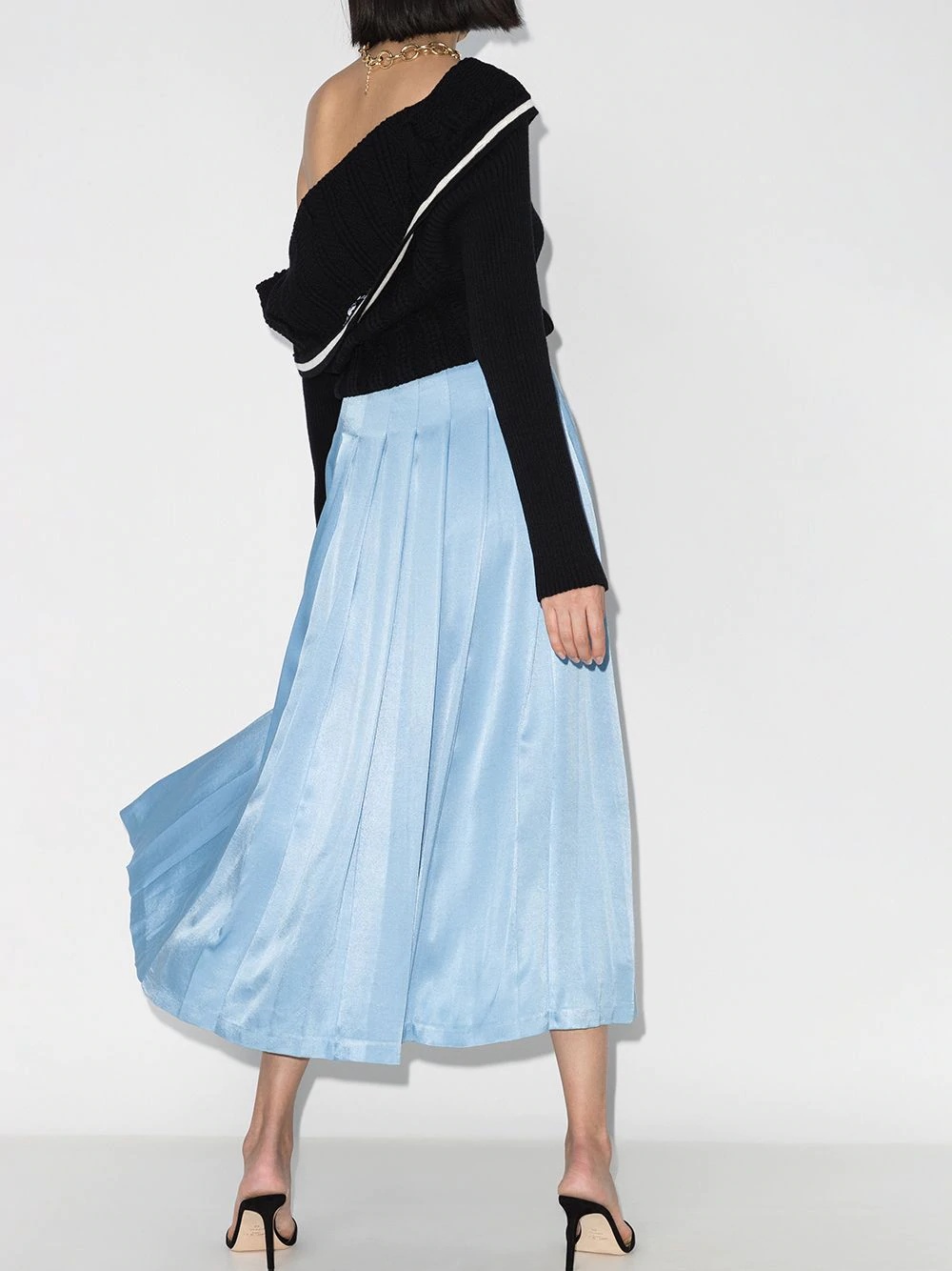 REJINA PYO MALIA PLEATED MIDI SKIRT 