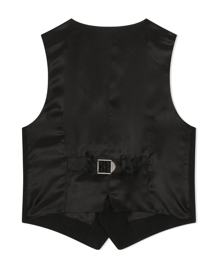 Dolce & Gabbana Single-breasted Waistcoat In Black