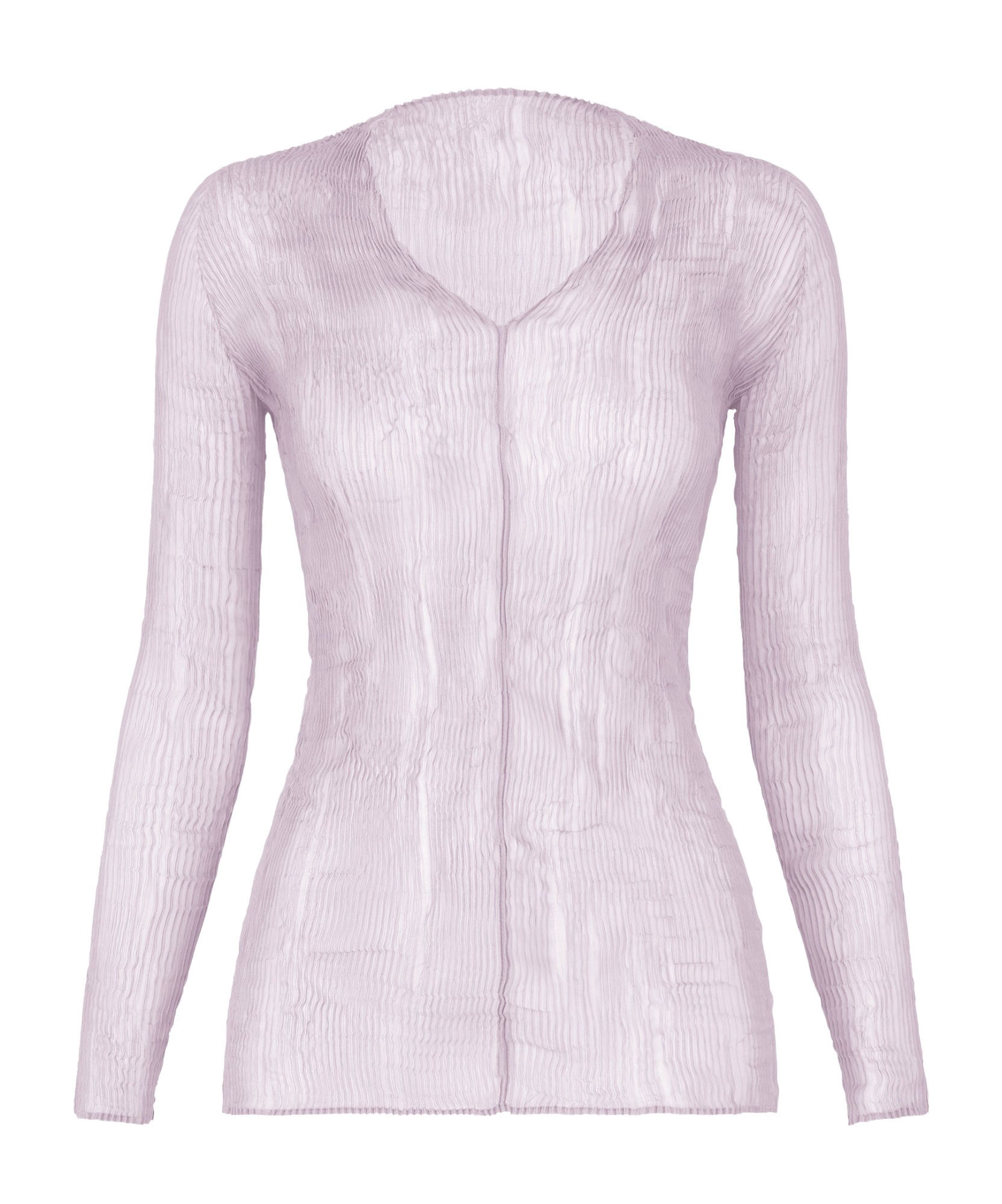 Shop Issey Miyake Long Sleeve Top In Purple