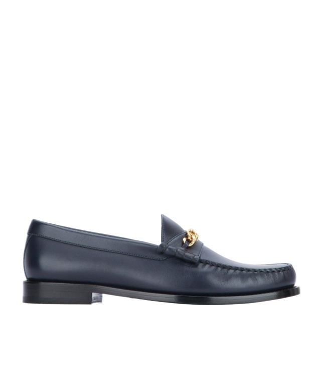Celine Pleated Loafers In Black