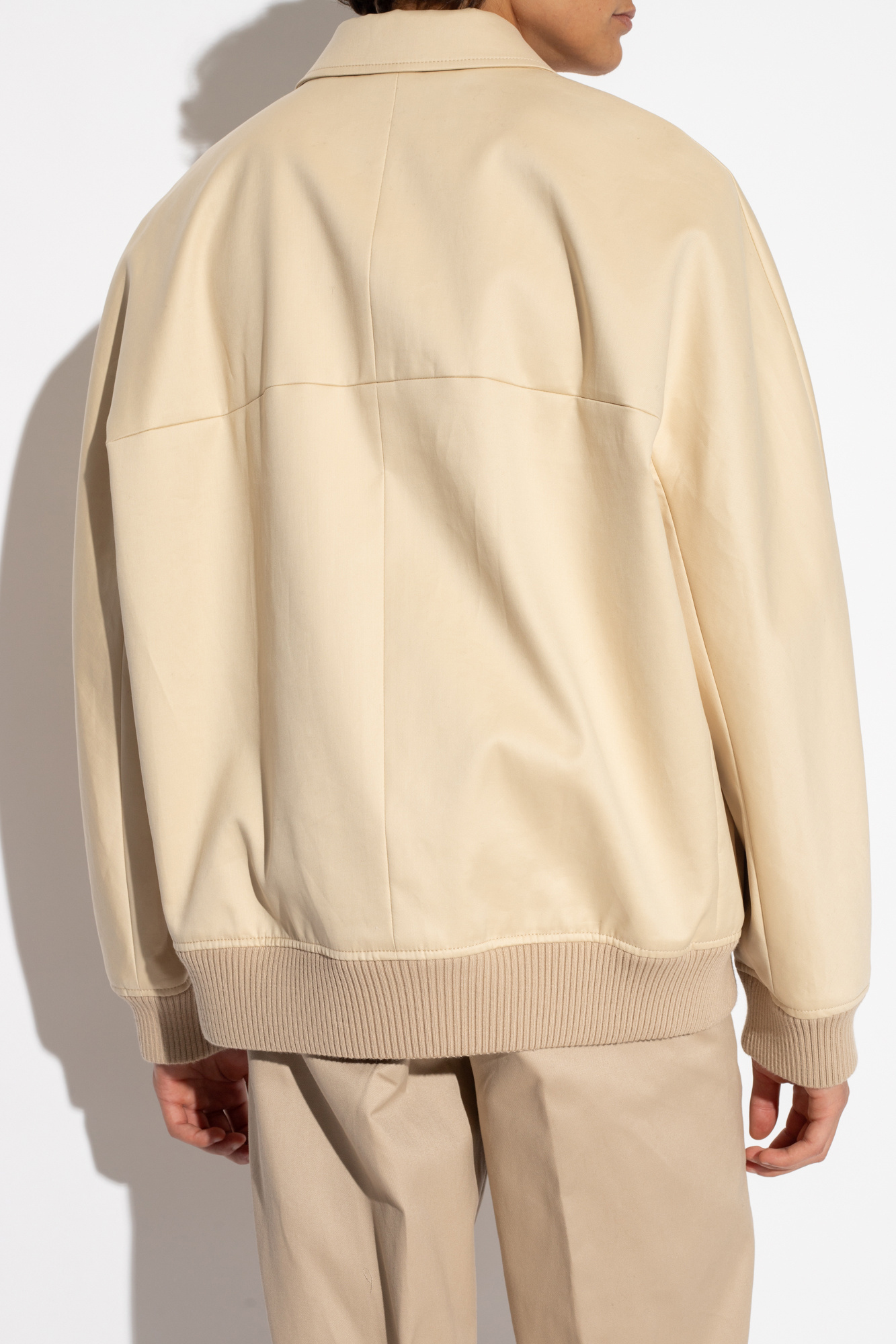 Lanvin Buttoned Jacket In Nude