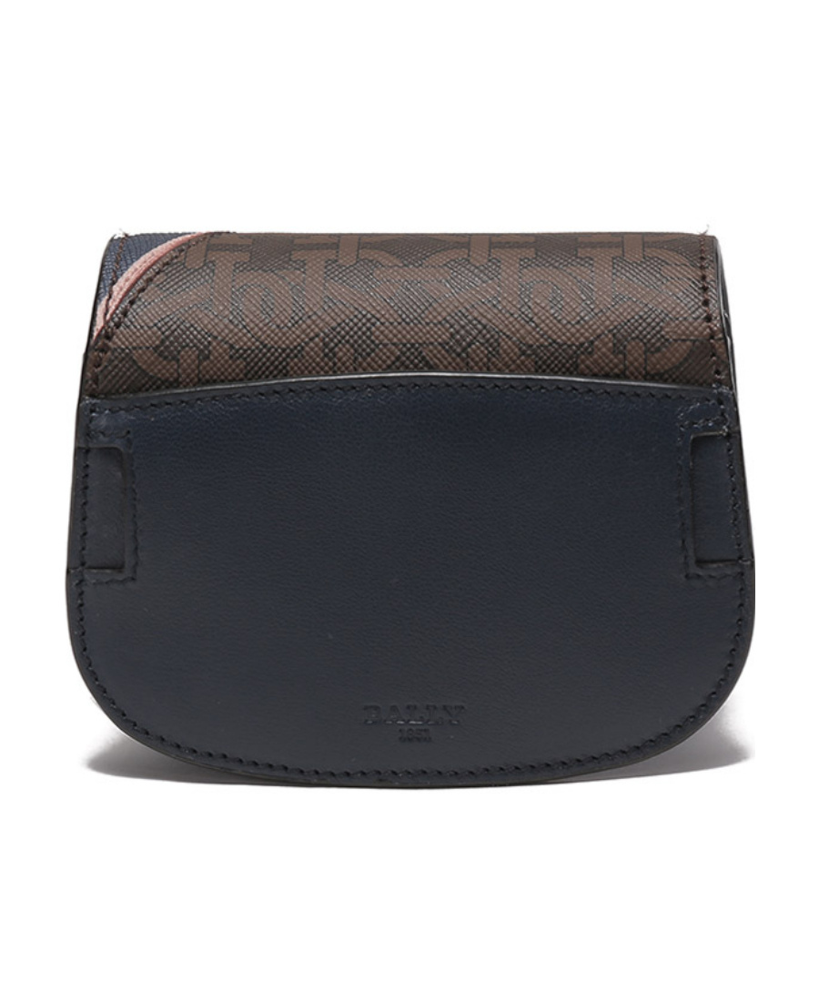 Bally Bag In Leather And Coated Cotton In Black