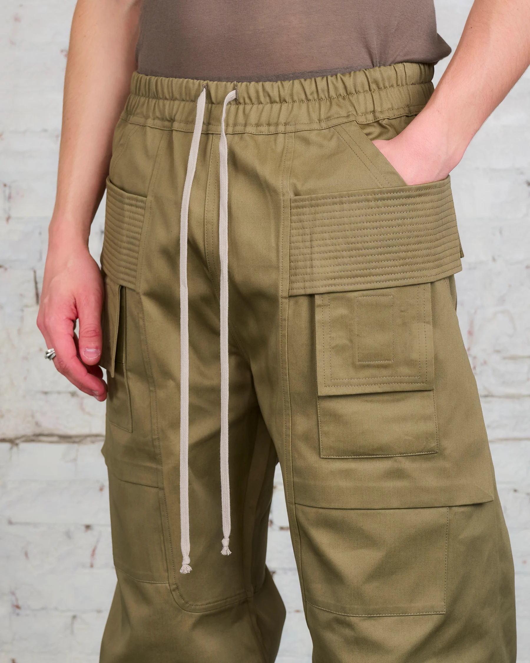 Rick Owens Drkshdw Multi-pocket Casual Pants In Brown