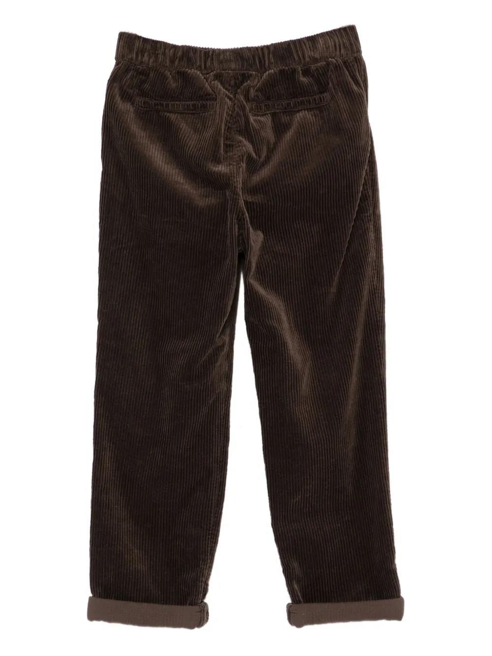 Brunello Cucinelli Drawstring Casual Pants In Brown