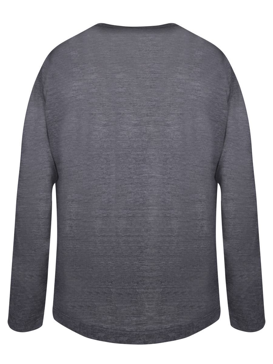 Zanone Dark Grey Slim Long Sleeve T-shirt In Gray