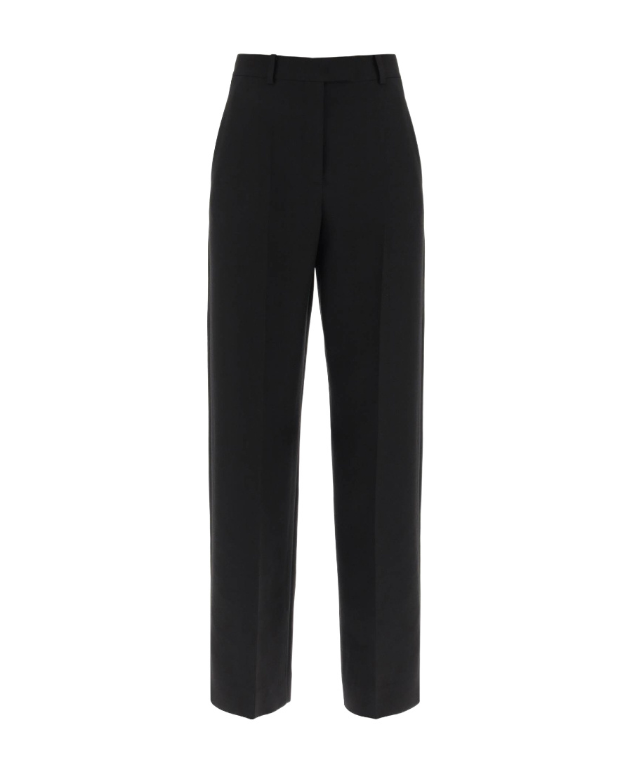Valentino Crepe Couture Tailored Trousers In Black