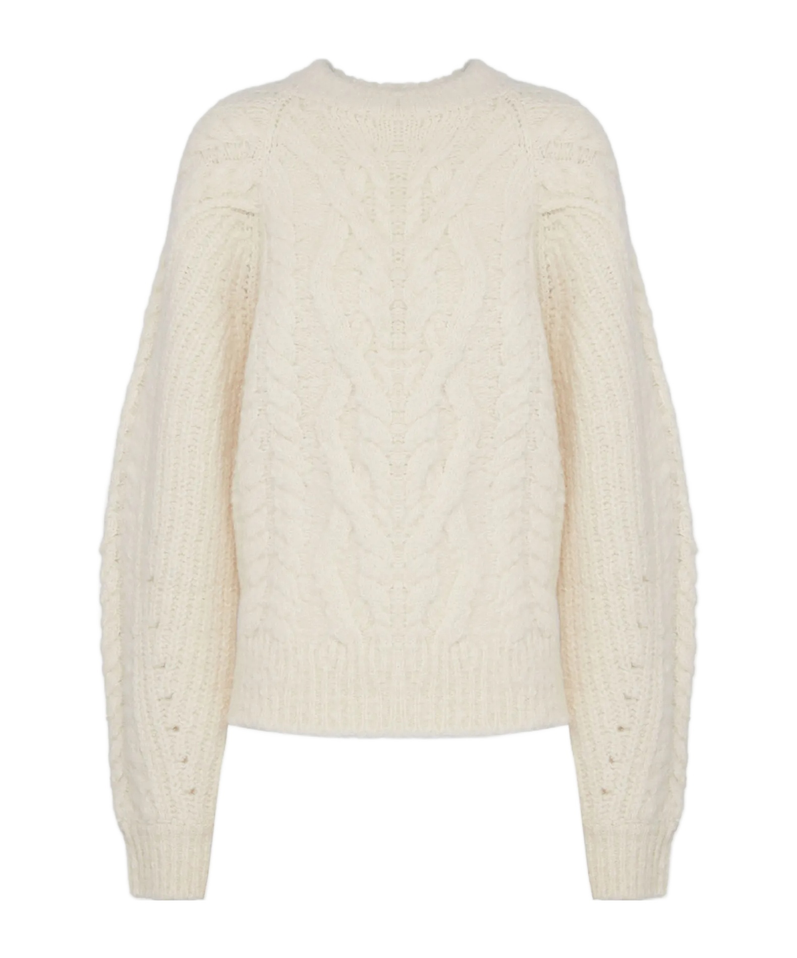 Isabel Marant Kallie Wool Blend Jumper In White