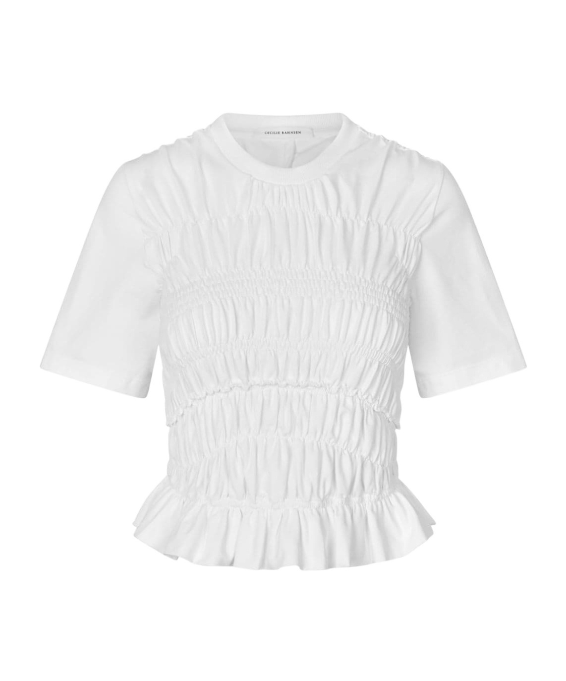 Cecilie Bahnsen Hollowed-out Detail Blouse In White
