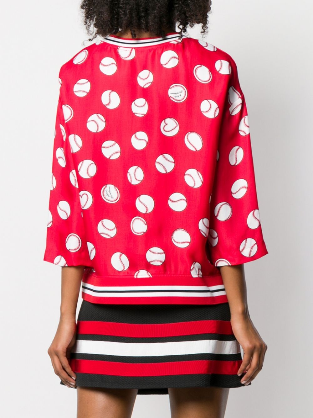 MOSCHINO BALL PRINTED BLOUSE 