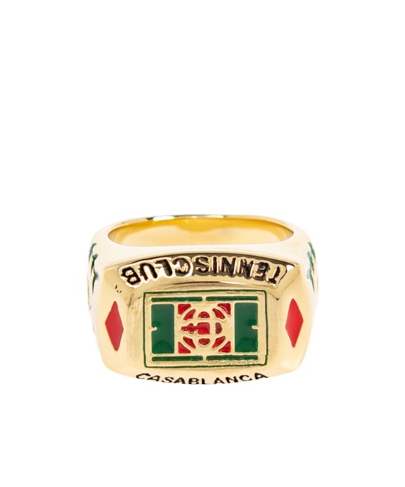 Casablanca Tennis Club Ring In Yellow