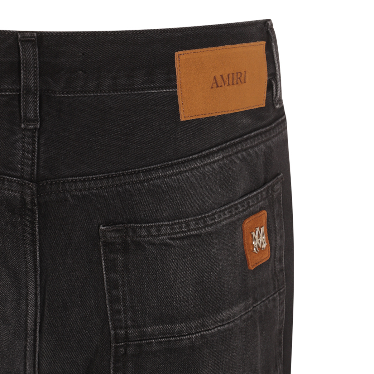 Amiri Straight Trousers With Five Pockets And Belt Loops