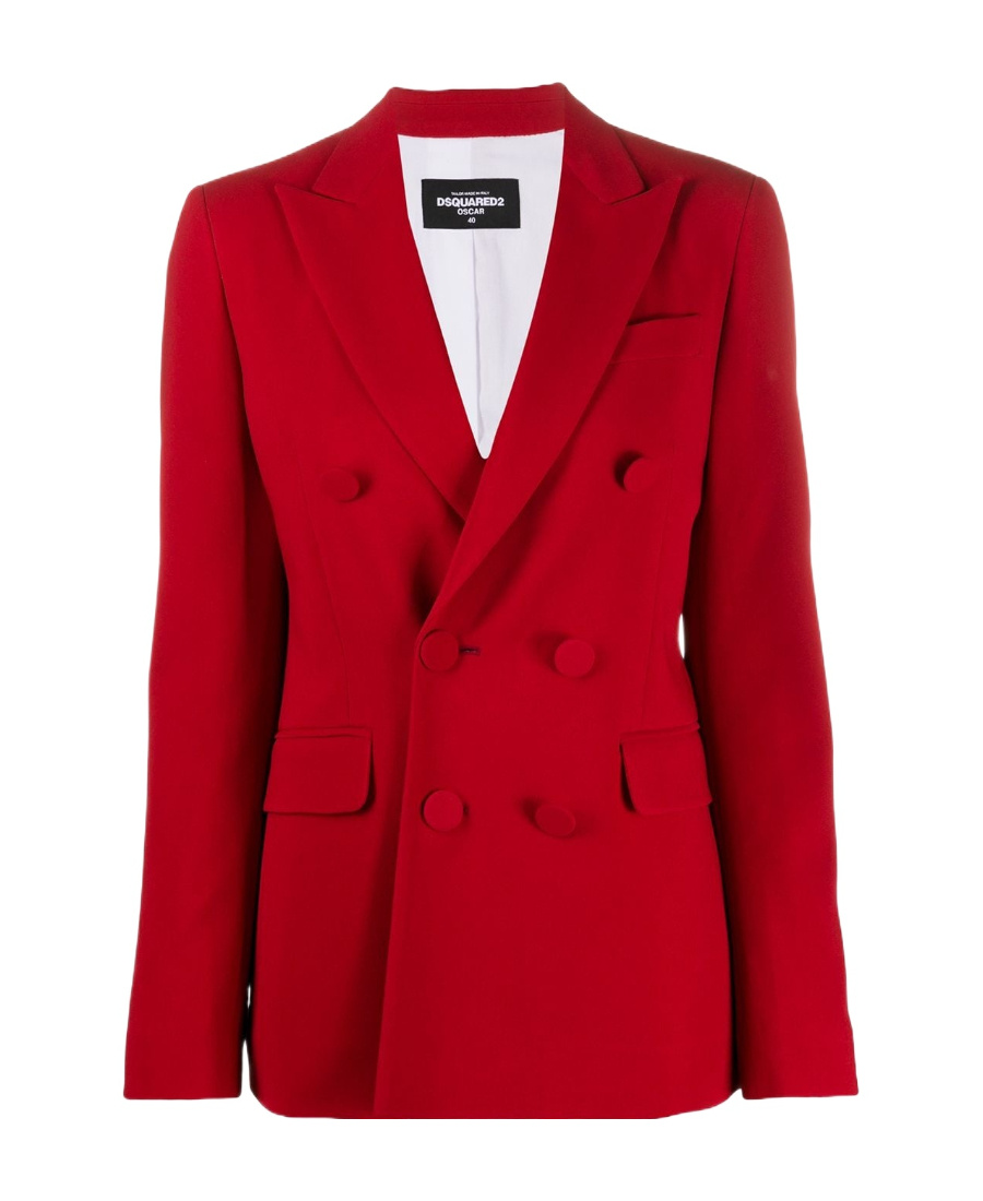 Dsquared2 Double-breasted Jacket Women In Red