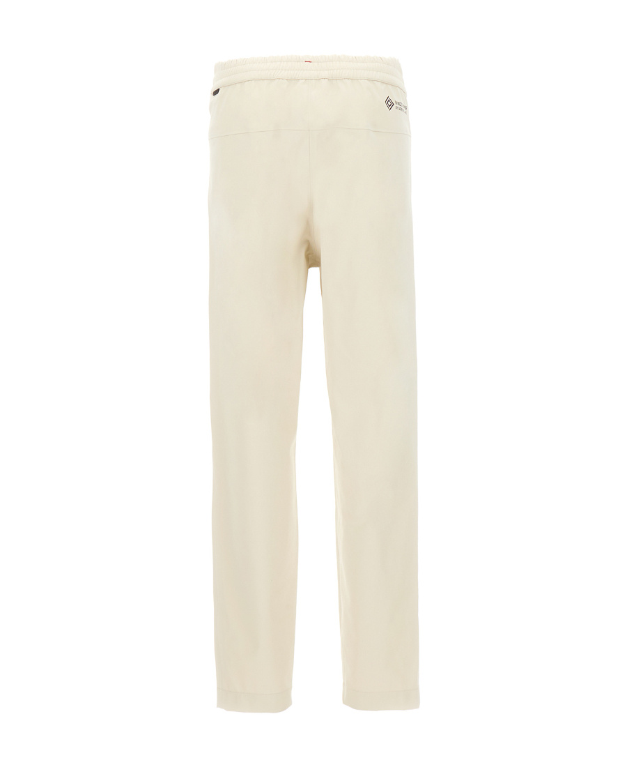 Shop Moncler Belt-loop Casual Pants In Nude