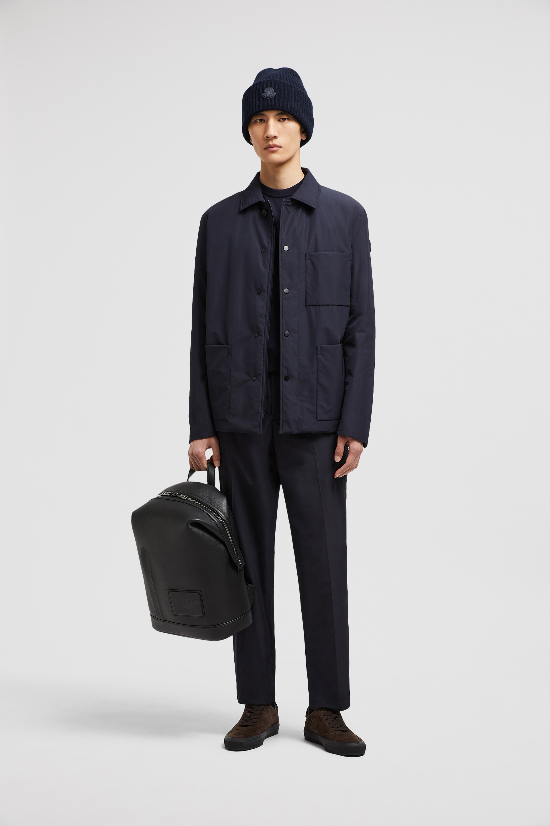Moncler Tailored Trousers Multiple Pockets In Blue