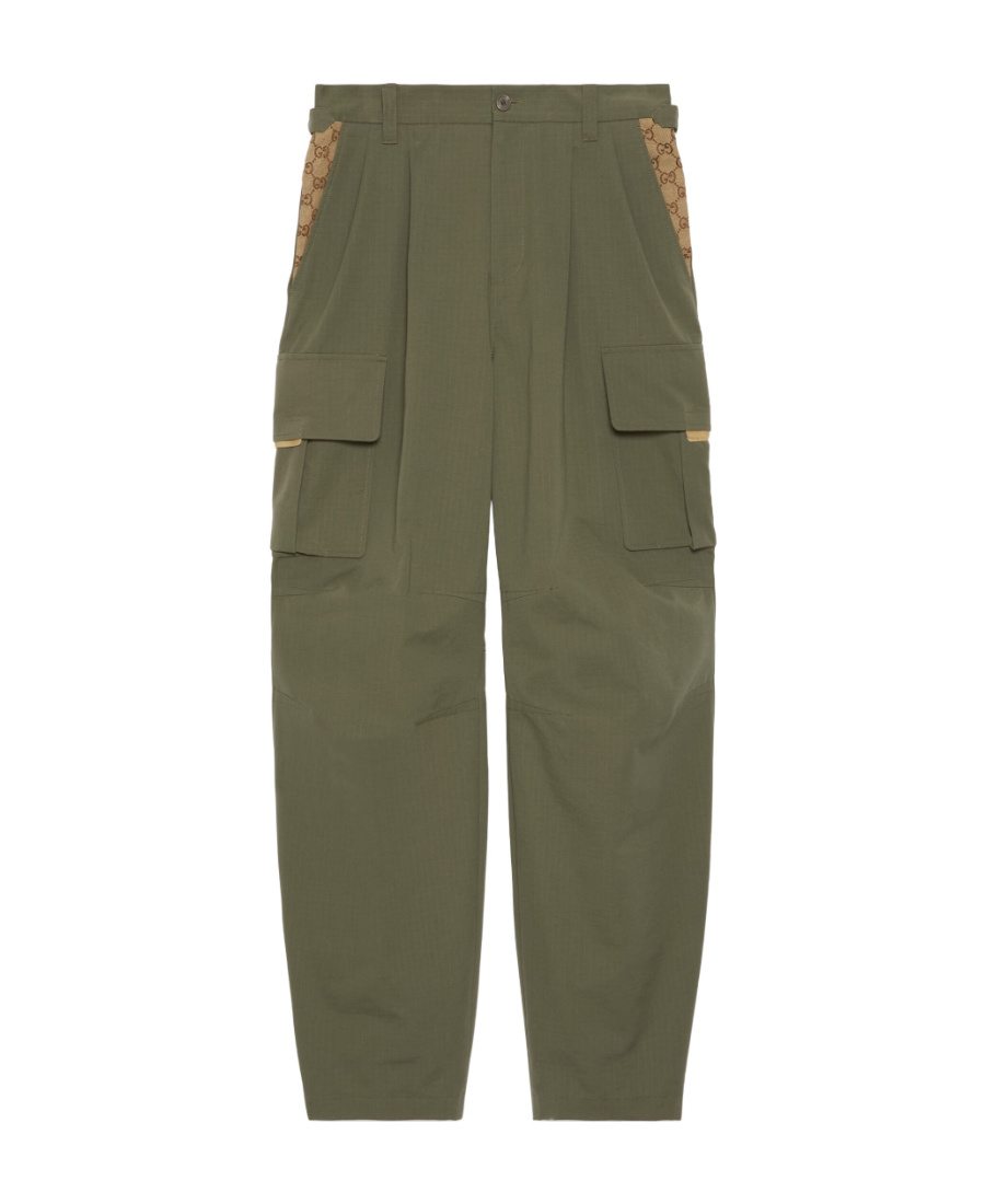 GUCCI GG CANVAS-PANEL CARGO PANTS