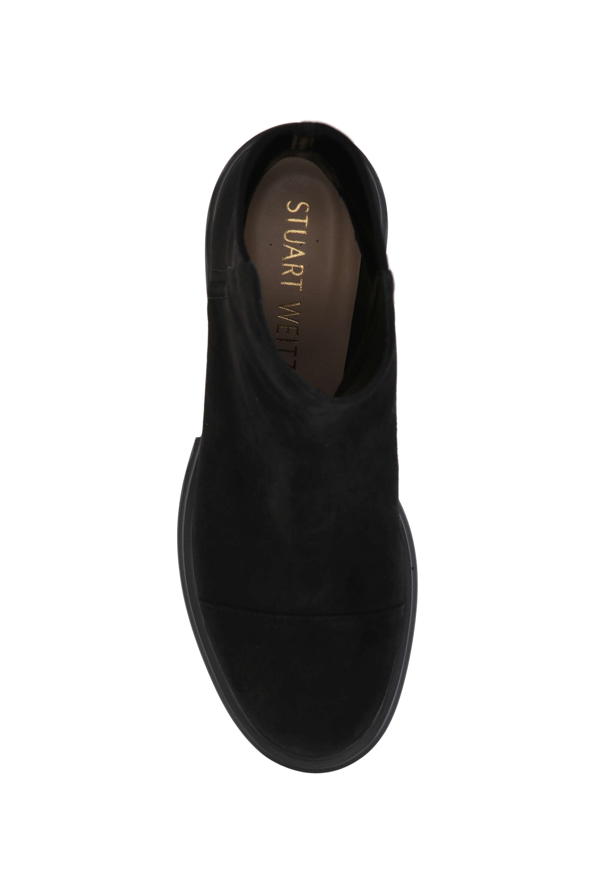 Stuart Weitzman Suede Ankle Boots In Black