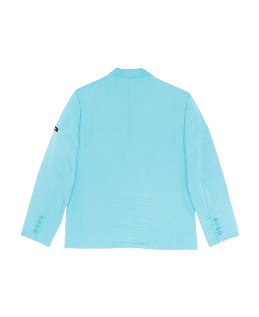 Balenciaga Single-breasted Blazer In Blue