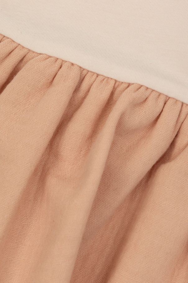 Moncler Short Sleeve Dress In Pink