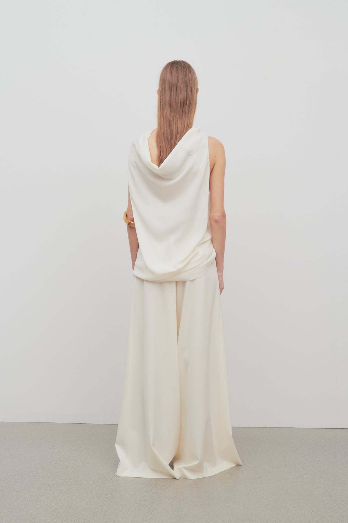The Row Dela Wide-leg Trousers In White