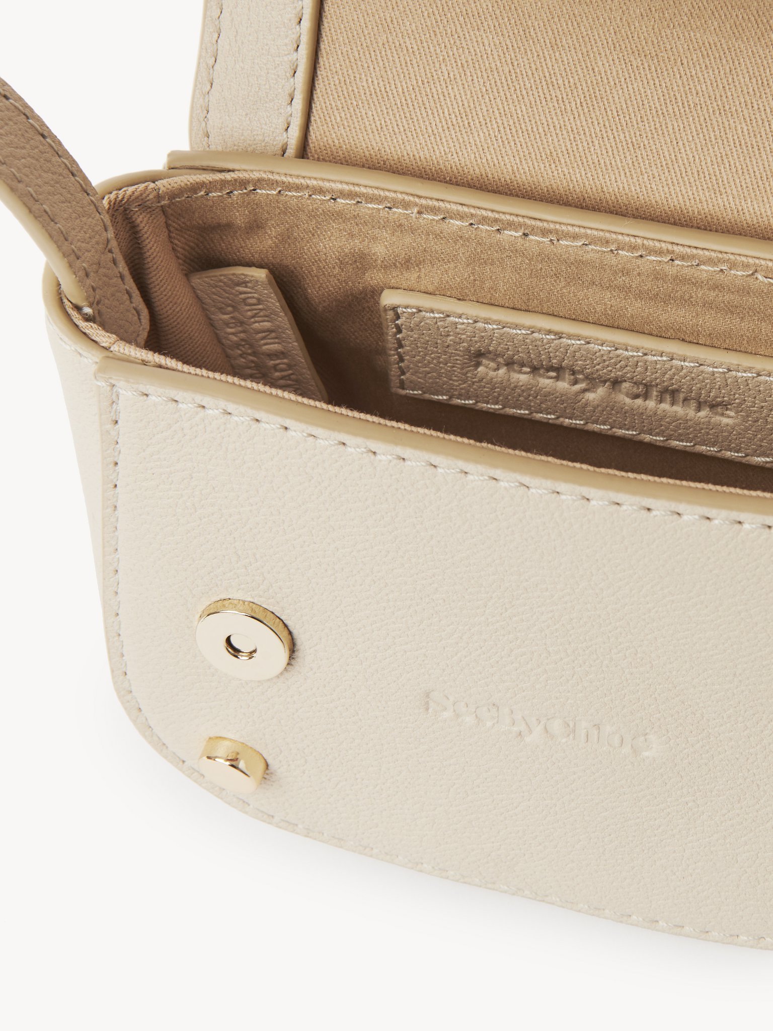 See By Chloé Flip Shoulder Bag In Nude