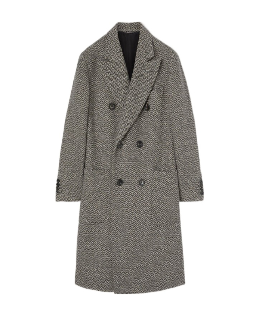 Loro Piana Herwin Double Breasted Coat In Gray