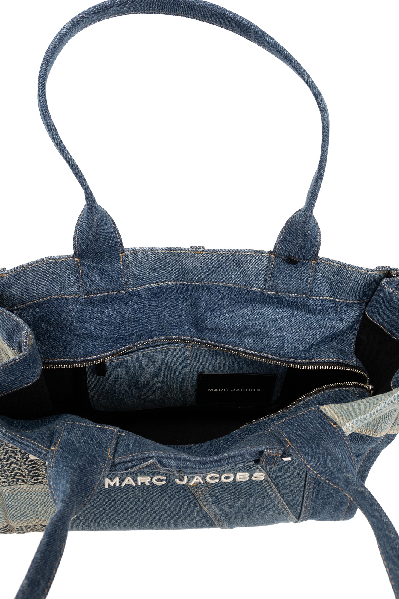 Marc Jacobs The Large Denim Tote Bag In Blue