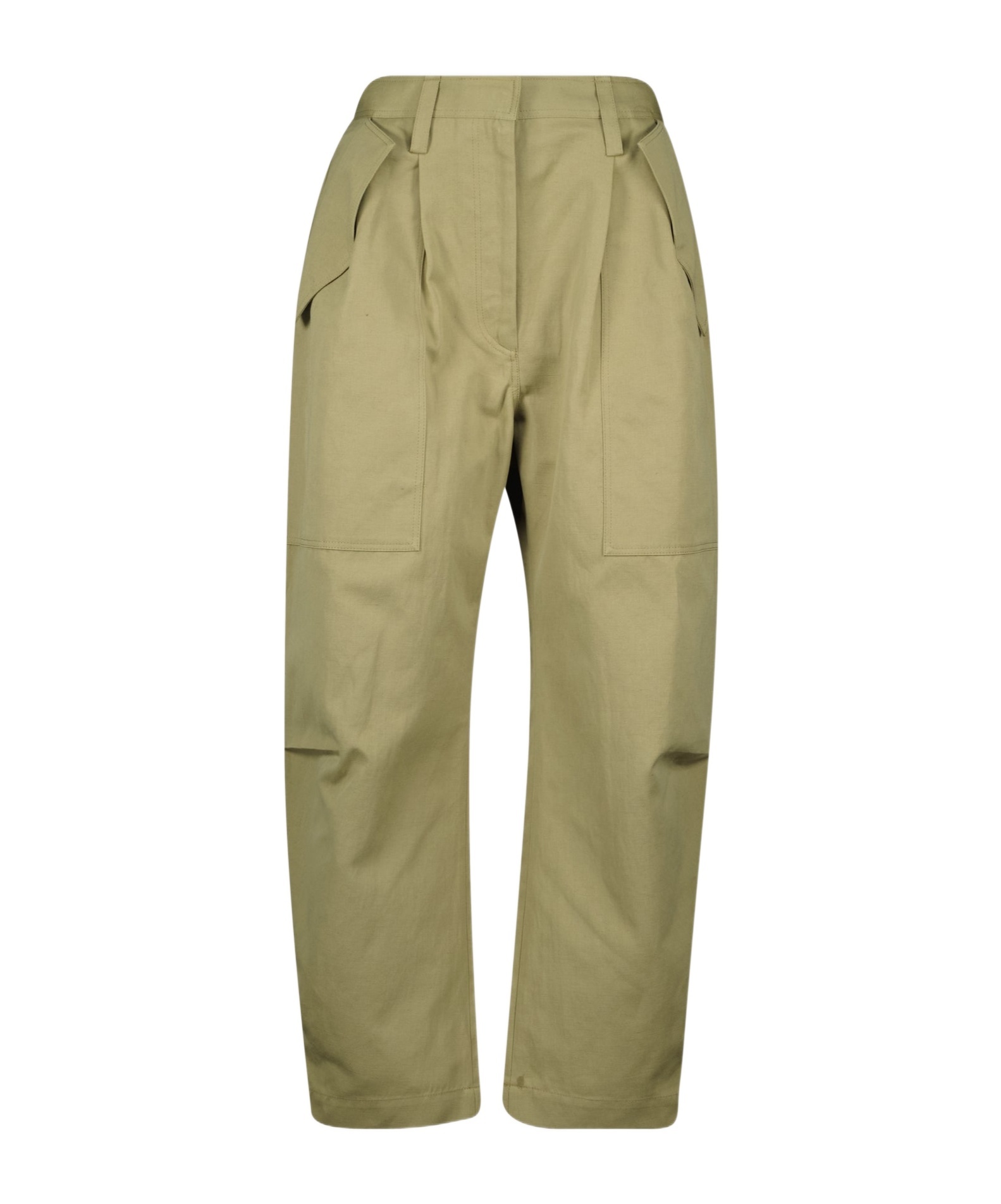 Iro Natsa Cotton Blend Trousers In Green