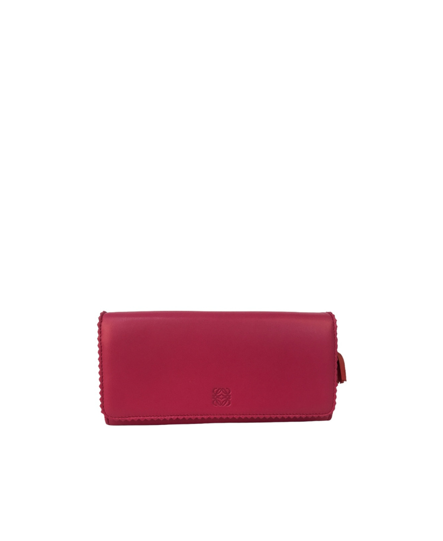 Loewe Zipper Wallet In Red