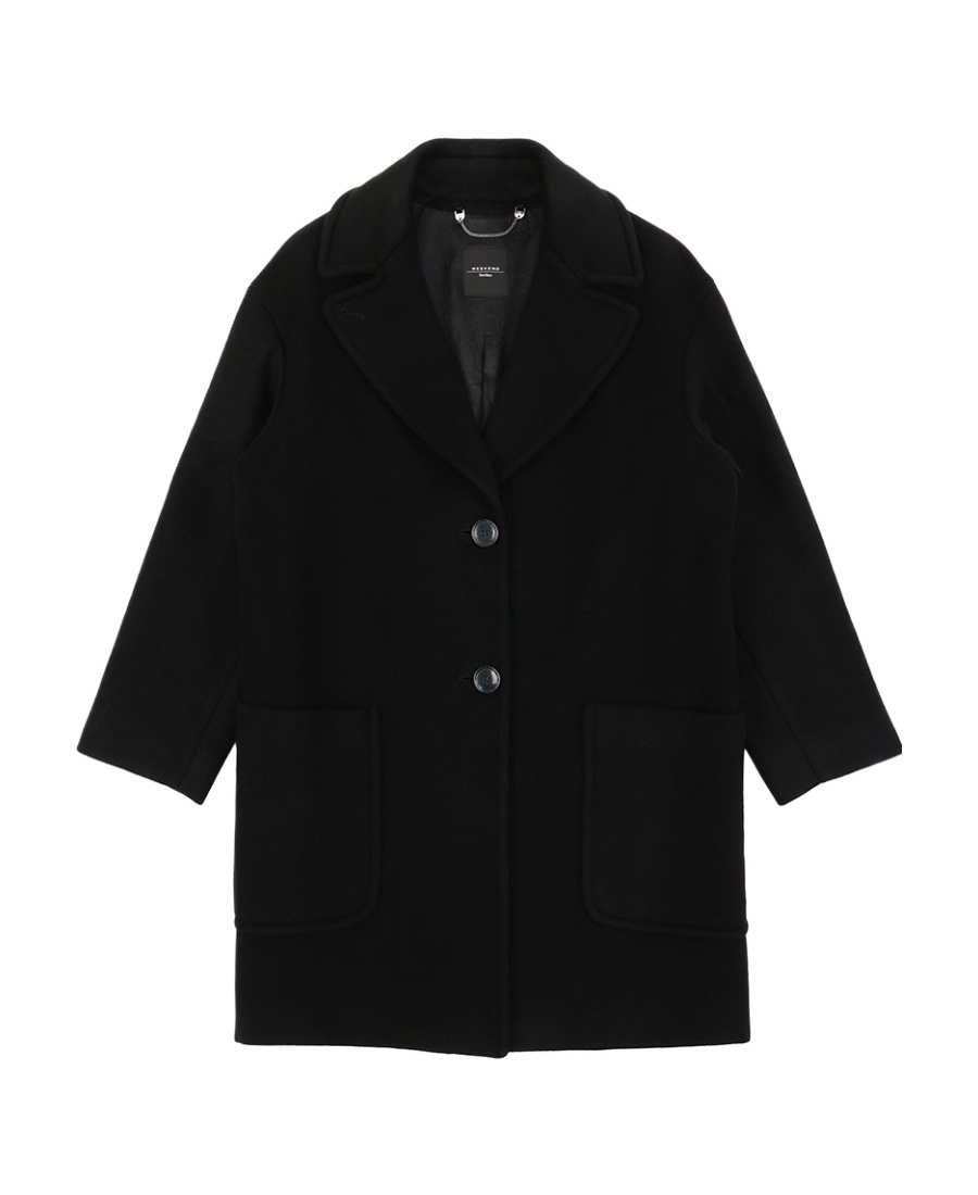 Weekend Max Mara Single-breasted Coat In Black