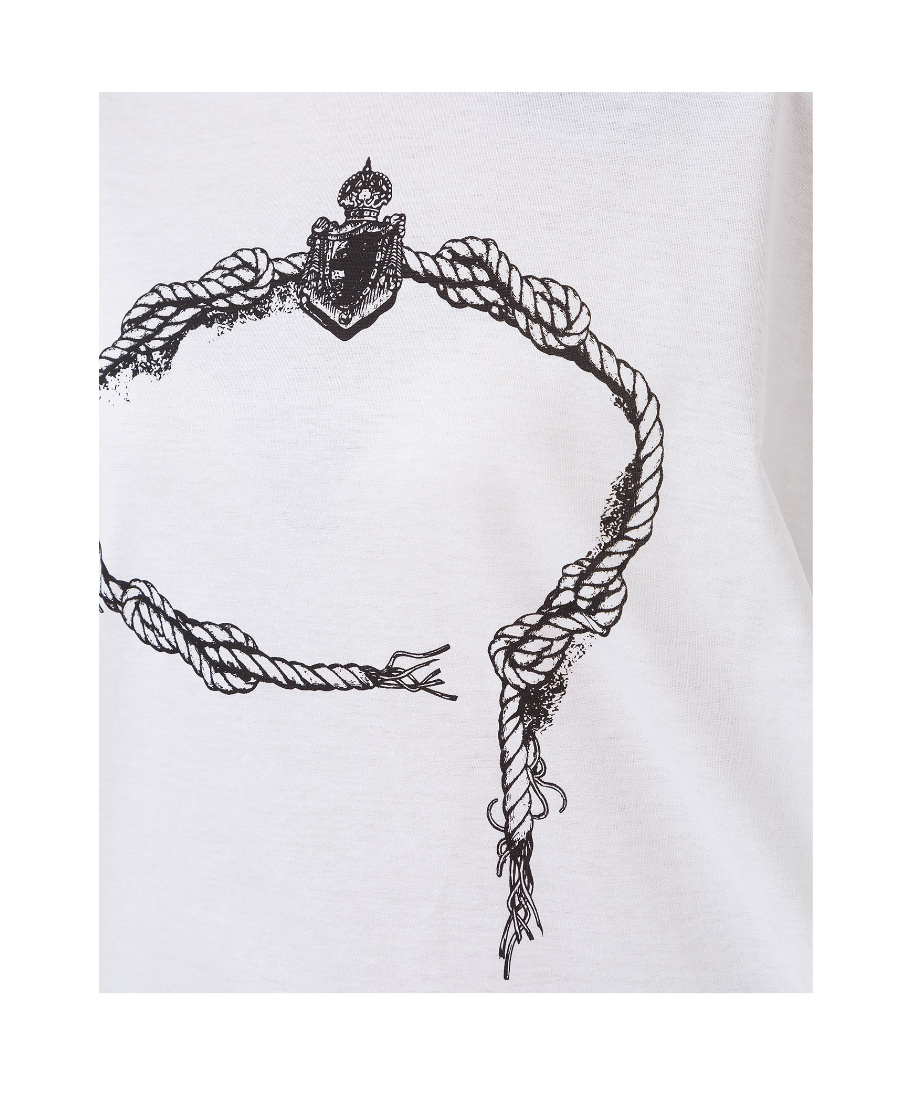 Prada Logo Printed T-shirt In White