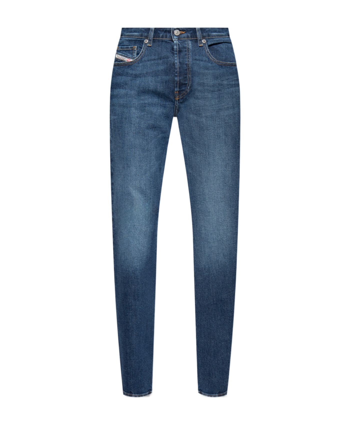 Shop Diesel 1989 D-mine 09i28 Straight-leg Jeans In Blue