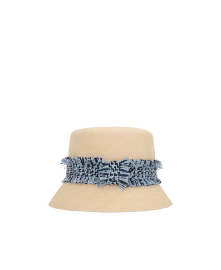 MAISON MICHEL KENDALL FRINGE-DETAIL HAT 