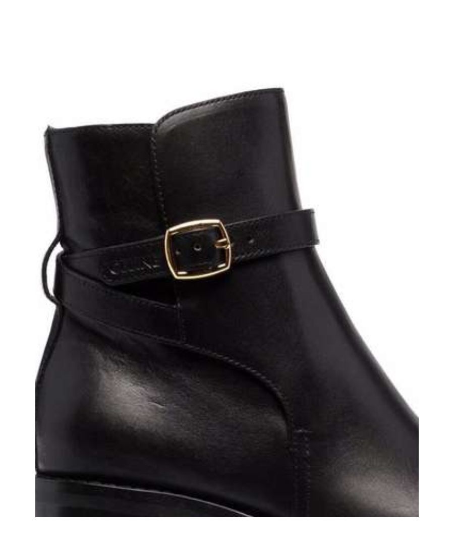Celine Folco Round-headed Ankle Boots In Black