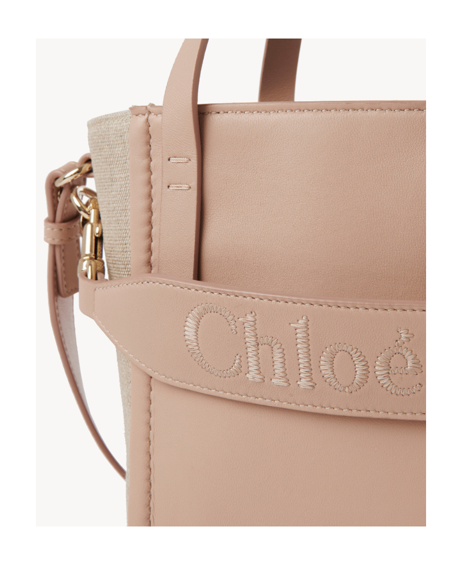 Chloé Small Sense Tote Bag In Nude