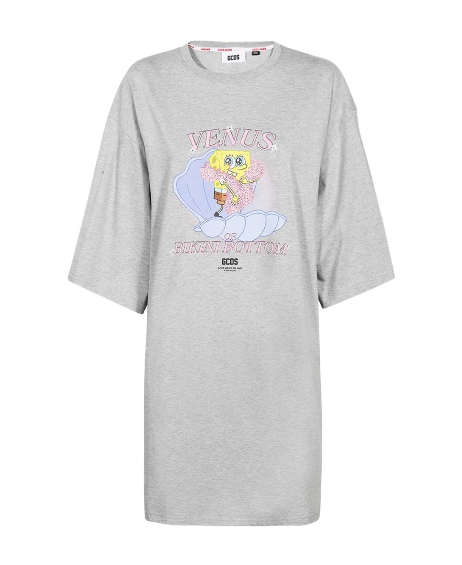 GCDS X SPONGEBOB VENUS-PRINT T-SHIRT DRESS