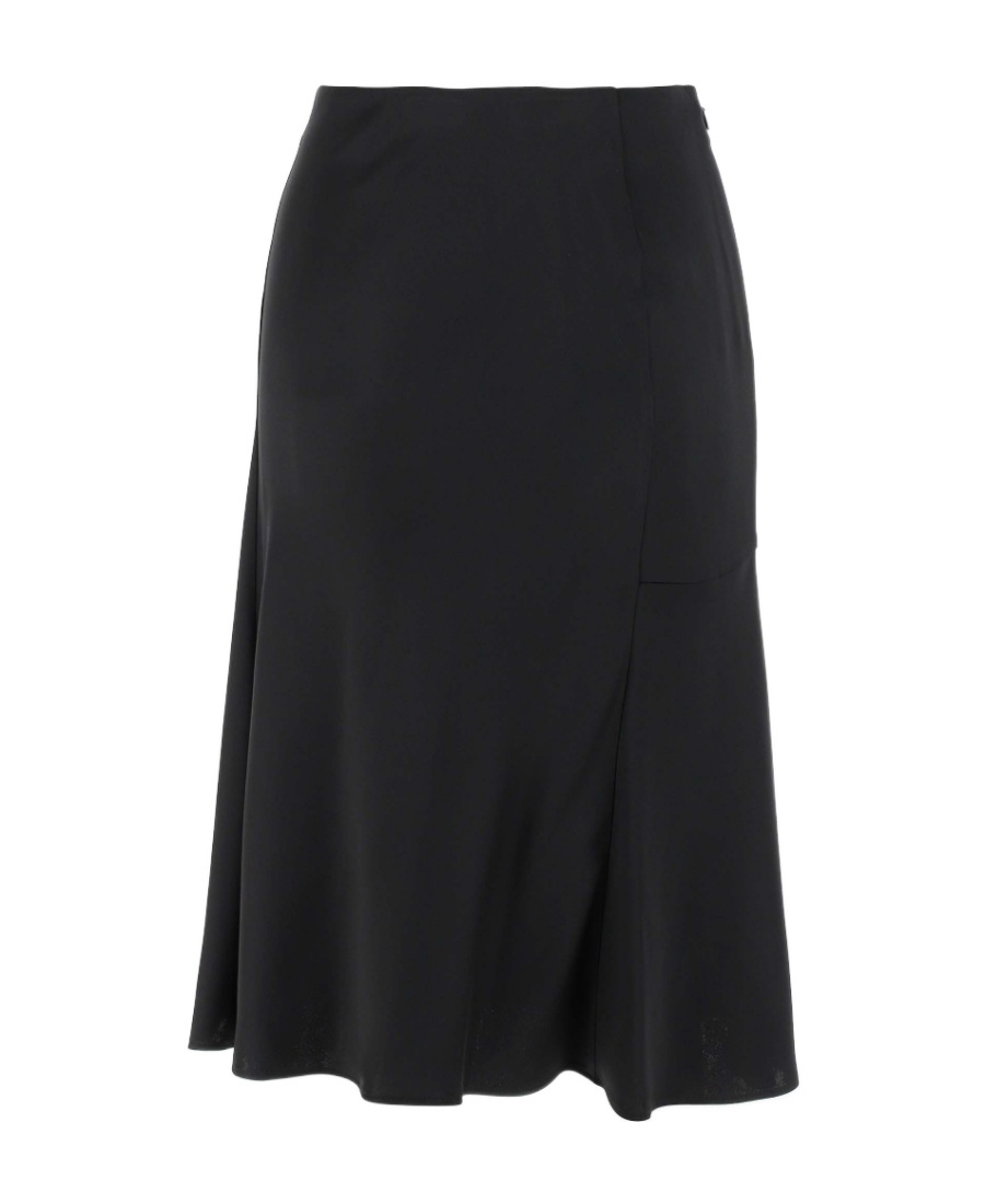 Shop Stella Mccartney High-waist Flared Skirt In Black