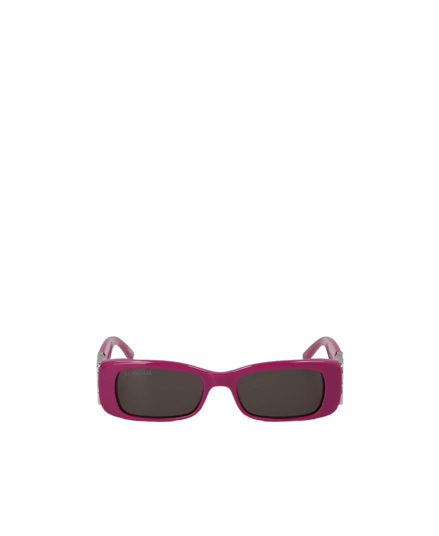 Balenciaga Eyewear Rectangular Frame Sunglasses In Purple