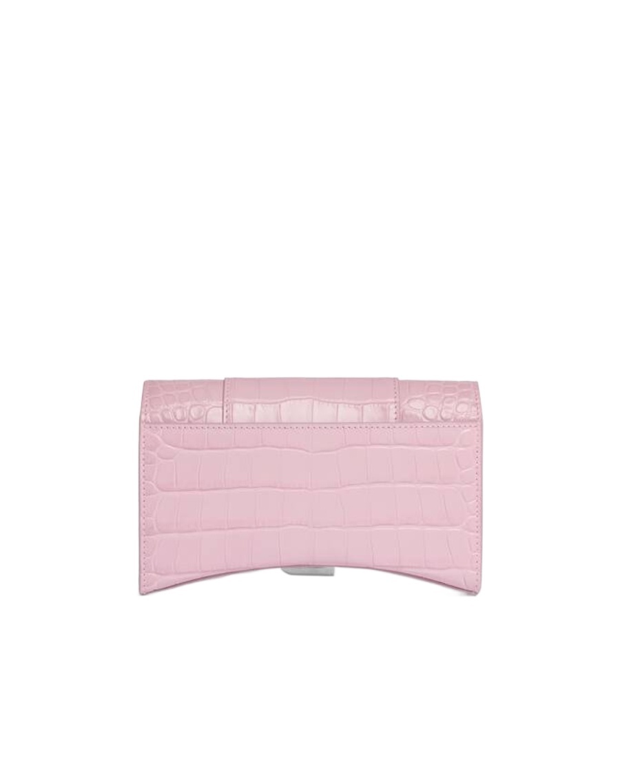 Balenciaga Hourglass Wallet-on-chain In Pink