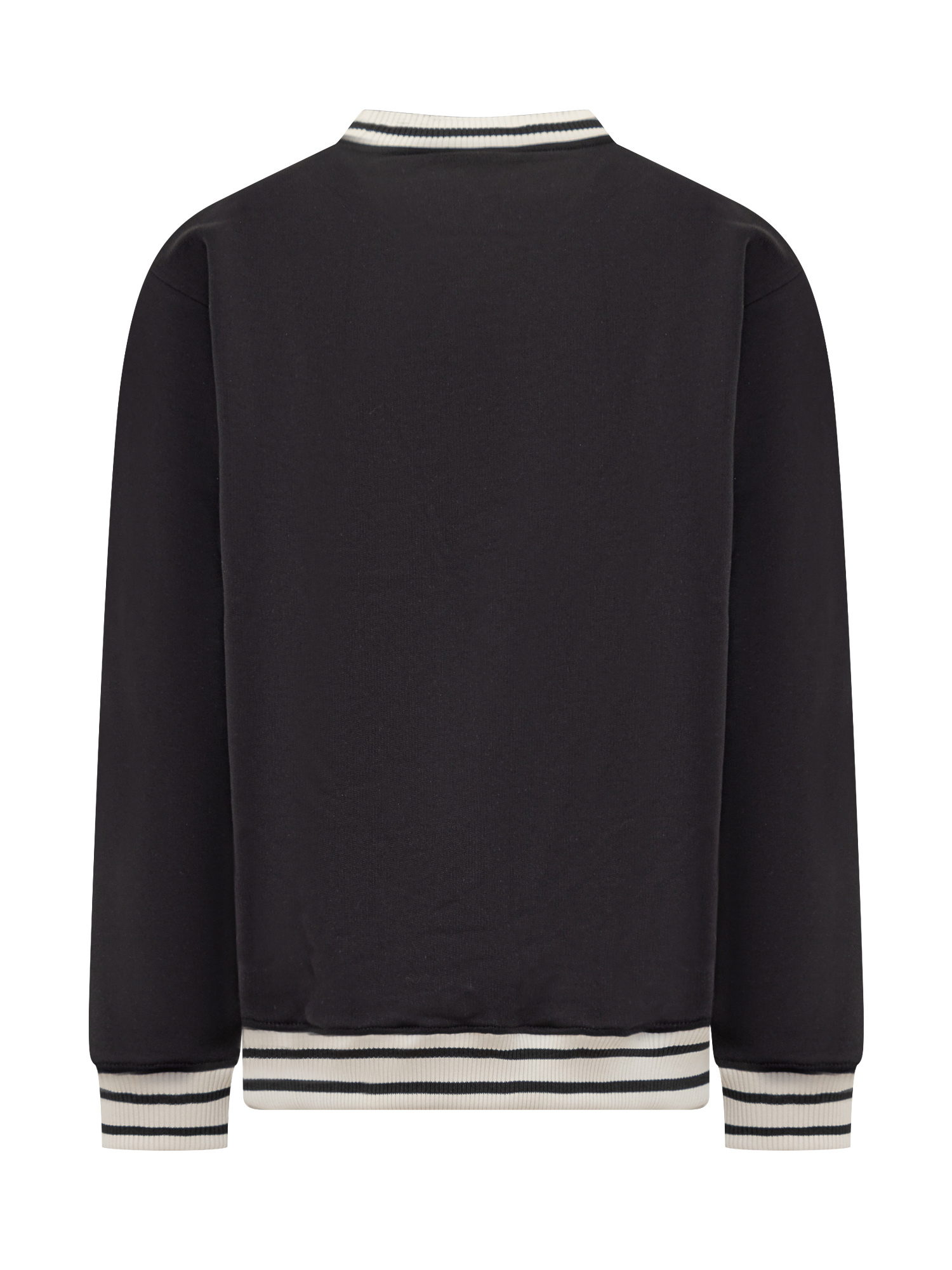 Drôle De Monsieur Le Sweatshirt Slogan Sport Sweatshirt In Black