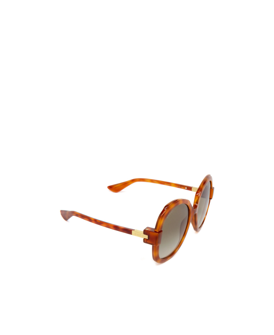Gucci Tortoiseshell-effect Round-frame Sunglasses In Brown