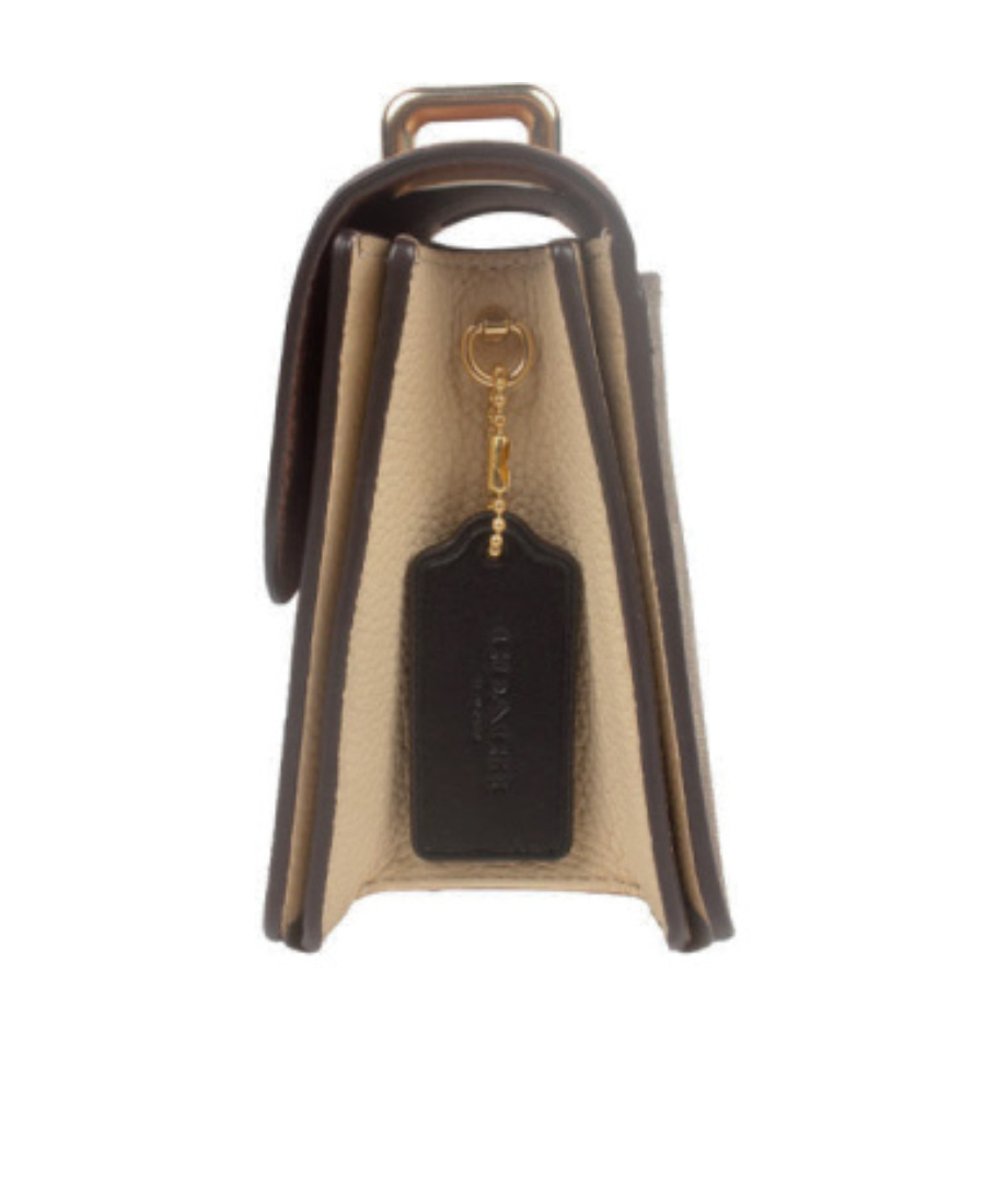 Coach Morgan Color Shoulder Bag In Black