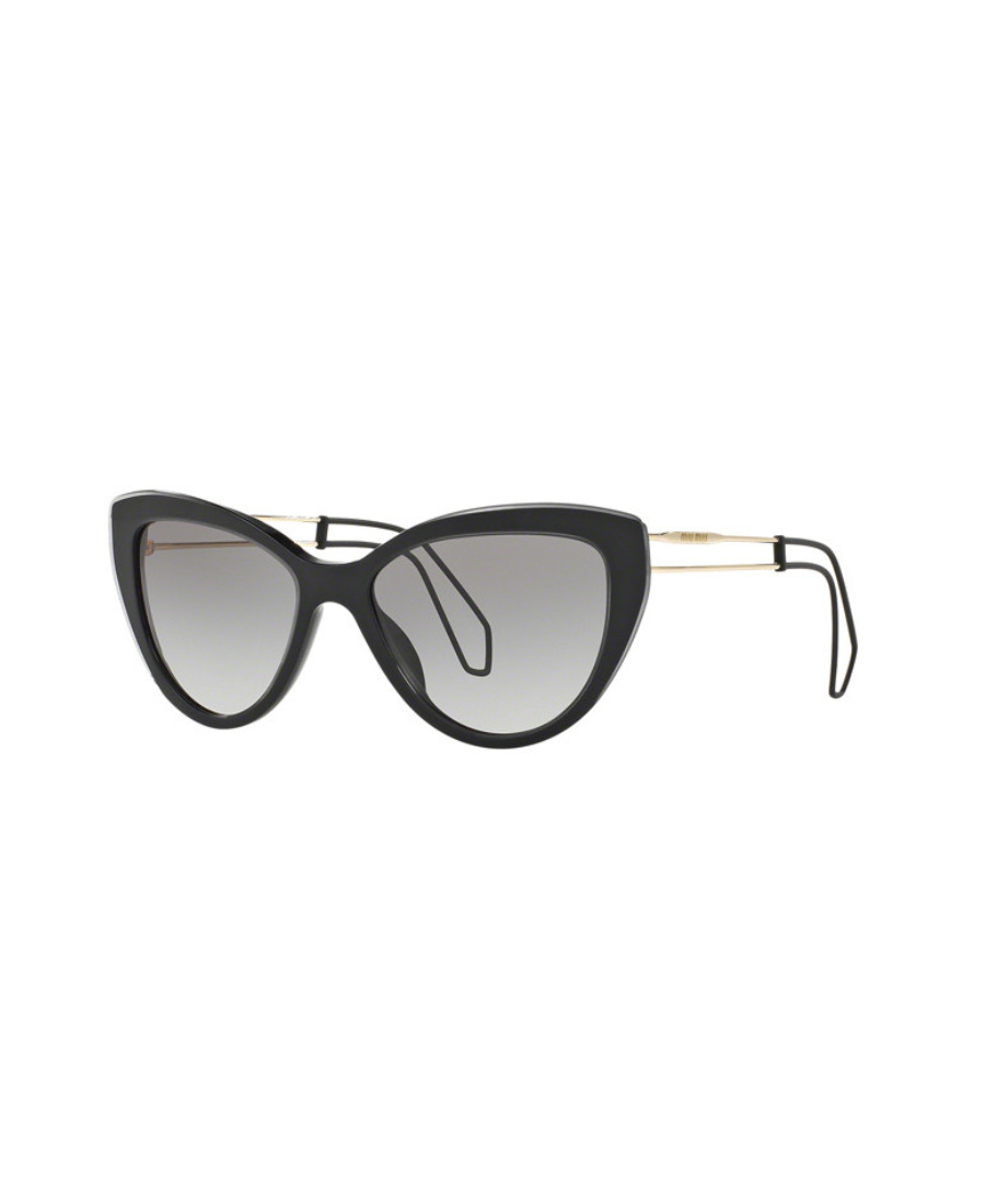 Miu Miu Logo Sunglasses In Gray