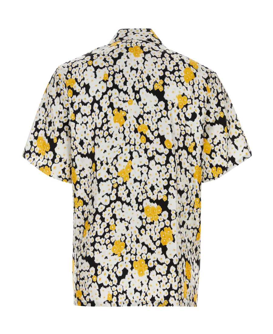 Lanvin Multi Color All-over Print Shirt In White