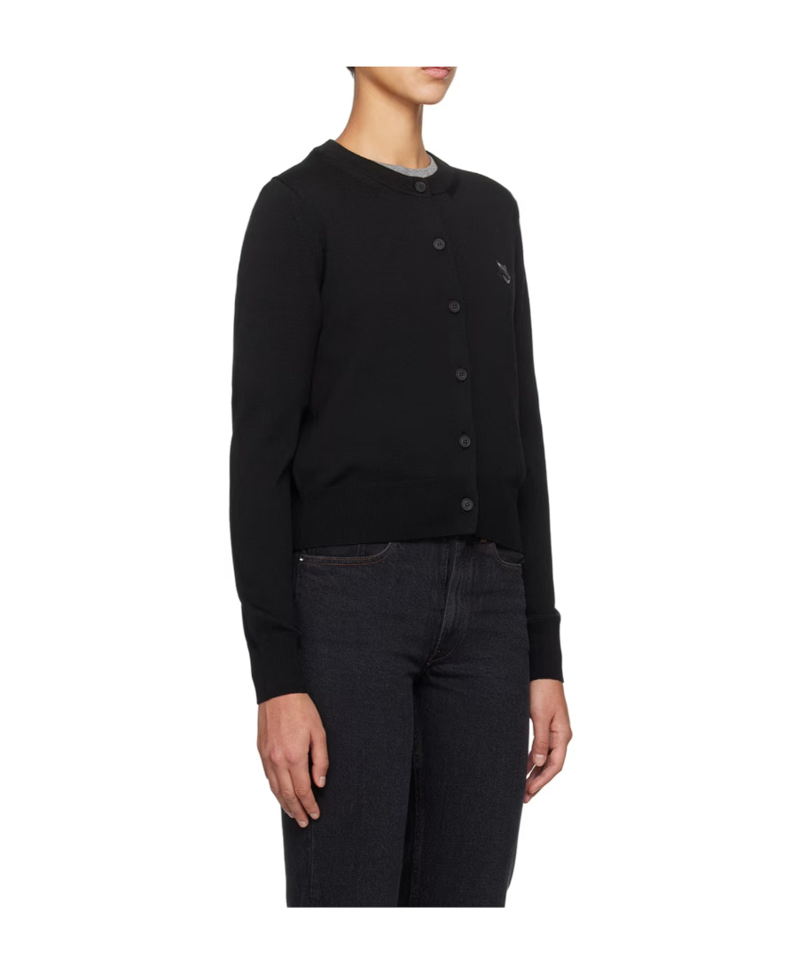 MAISON KITSUNÉ BOLD FOX WOOL CARDIGAN