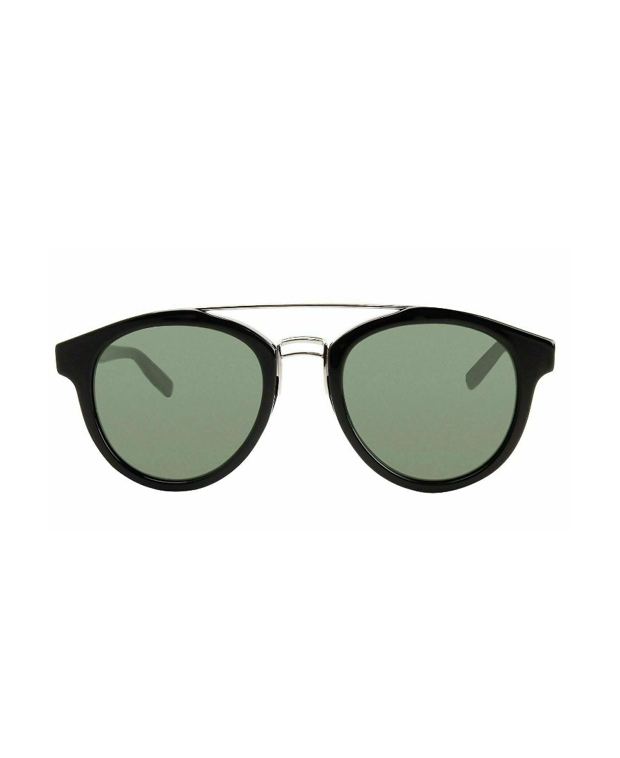 Dior Black Round Sunglasses In Gray