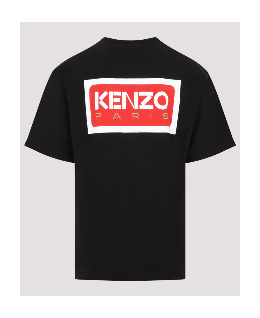 Kenzo Logo Printed Crewneck T-shirt In Black
