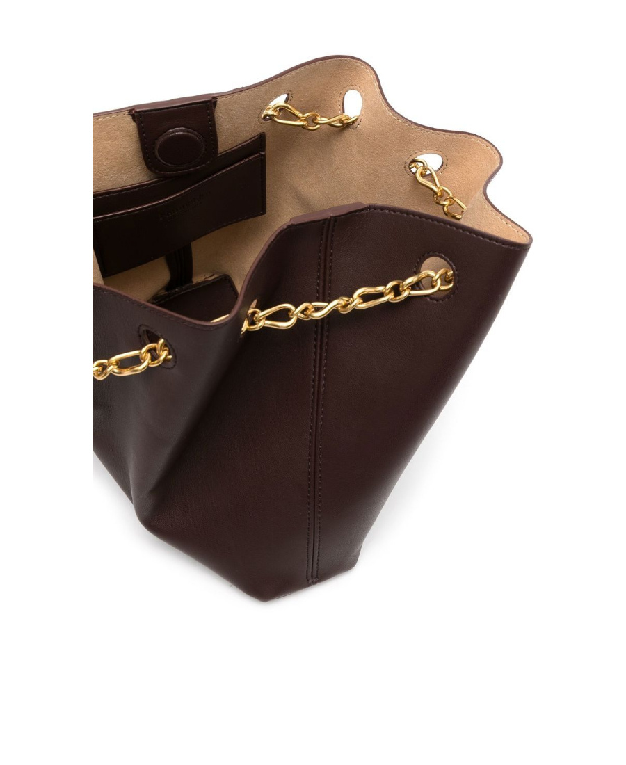Nanushka Chain-link Top-handle Tote In Brown